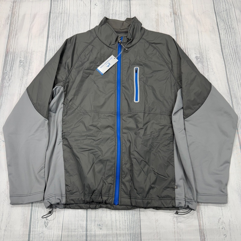 NWT Southern Tide‎ to Trail T3 Shell Jacket XL Gray Smoked Pearl Mens Golf $175